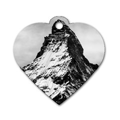 Matterhorn Switzerland Mountain Dog Tag Heart (one Side) by Nexatart