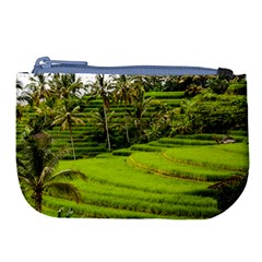 Rice Terrace Terraces Large Coin Purse by Nexatart