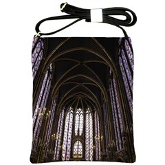 Sainte Chapelle Paris Stained Glass Shoulder Sling Bags by Nexatart