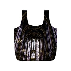 Sainte Chapelle Paris Stained Glass Full Print Recycle Bags (s)  by Nexatart