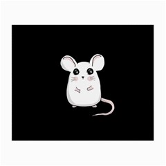 Cute Mouse Small Glasses Cloth by Valentinaart