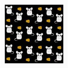 Cute Mouse Pattern Medium Glasses Cloth (2-side) by Valentinaart