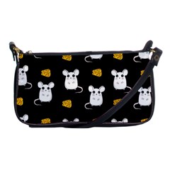 Cute Mouse Pattern Shoulder Clutch Bags by Valentinaart