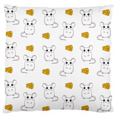 Cute Mouse Pattern Standard Flano Cushion Case (one Side) by Valentinaart