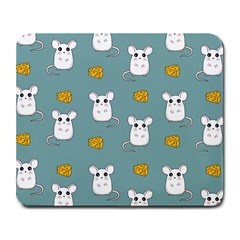 Cute Mouse Pattern Large Mousepads by Valentinaart