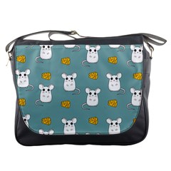 Cute Mouse Pattern Messenger Bags by Valentinaart