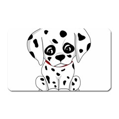 Cute Dalmatian Puppy  Magnet (rectangular) by Valentinaart
