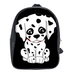 Cute Dalmatian Puppy  School Bag (xl)