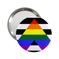 Straight Ally Flag 2 25  Handbag Mirrors by Valentinaart