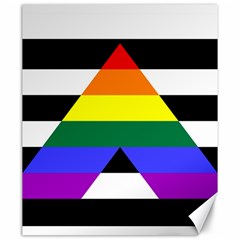 Straight Ally Flag Canvas 20  X 24   by Valentinaart