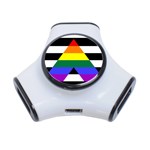 Straight Ally flag 3-Port USB Hub Front