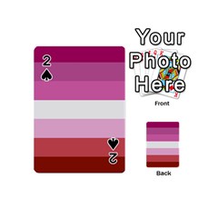 Lesbian Pride Flag Playing Cards 54 (mini)  by Valentinaart