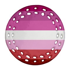 Lesbian Pride Flag Ornament (round Filigree)