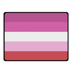 Lesbian Pride Flag Double Sided Fleece Blanket (small) 