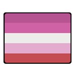 Lesbian Pride Flag Double Sided Fleece Blanket (Small)  45 x34  Blanket Front