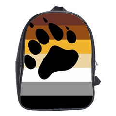 Bear Pride Flag School Bag (large) by Valentinaart