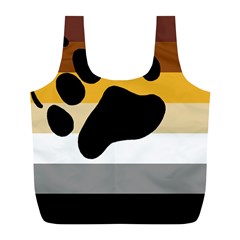 Bear Pride Flag Full Print Recycle Bags (l)  by Valentinaart