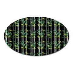 Bamboo Pattern Oval Magnet