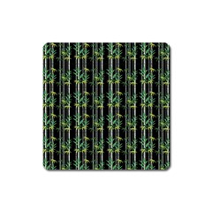 Bamboo Pattern Square Magnet