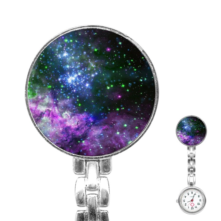 Space colors Stainless Steel Nurses Watch