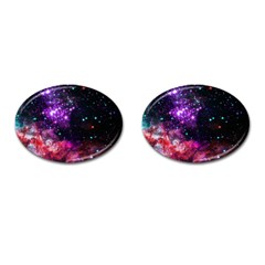 Space Colors Cufflinks (oval) by ValentinaDesign
