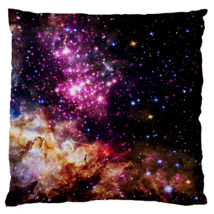 Space colors Large Flano Cushion Case (One Side)