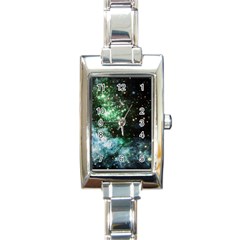 Space Colors Rectangle Italian Charm Watch by ValentinaDesign