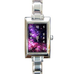 Space Colors Rectangle Italian Charm Watch by ValentinaDesign