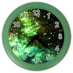 Space Colors Color Wall Clocks by ValentinaDesign