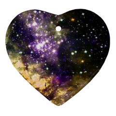 Space Colors Ornament (heart) by ValentinaDesign