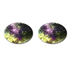 Space Colors Cufflinks (oval) by ValentinaDesign