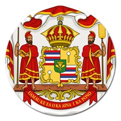 Kingdom Of Hawaii Coat Of Arms, 1850-1893 Magnet 5  (round) by abbeyz71