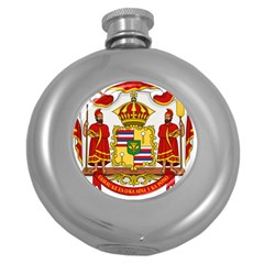 Kingdom Of Hawaii Coat Of Arms, 1850-1893 Round Hip Flask (5 Oz) by abbeyz71