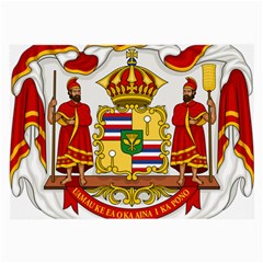 Kingdom Of Hawaii Coat Of Arms, 1850-1893 Large Glasses Cloth (2-side) by abbeyz71