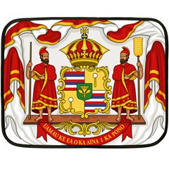 Kingdom Of Hawaii Coat Of Arms, 1850-1893 Double Sided Fleece Blanket (mini)  by abbeyz71