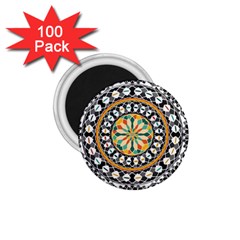 High Contrast Mandala 1 75  Magnets (100 Pack)  by linceazul