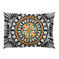 High Contrast Mandala Pillow Case (two Sides) by linceazul