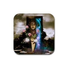 The Wonderful Women Of Earth Rubber Square Coaster (4 Pack)  by FantasyWorld7