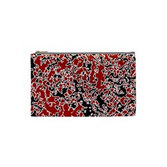 Splatter Abstract Texture Cosmetic Bag (small)  by dflcprints