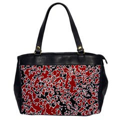 Splatter Abstract Texture Office Handbags by dflcprints