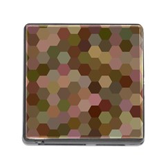 Brown Background Layout Polygon Memory Card Reader (square) by Nexatart