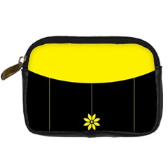 Flower Land Yellow Black Design Digital Camera Cases