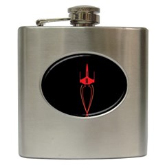 Ship Space Spaceship Hip Flask (6 Oz) by Nexatart