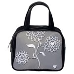 Flower Heart Plant Symbol Love Classic Handbags (One Side) Front