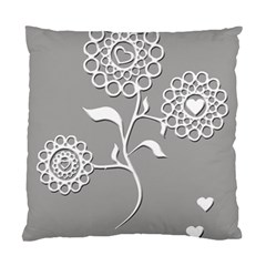 Flower Heart Plant Symbol Love Standard Cushion Case (one Side)