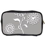 Flower Heart Plant Symbol Love Toiletries Bags 2-Side Front