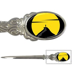 Man Mountain Moon Yellow Sky Letter Openers