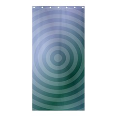 Teal Background Concentric Shower Curtain 36  X 72  (stall)  by Nexatart