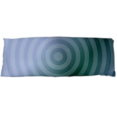 Teal Background Concentric Body Pillow Case Dakimakura (two Sides) by Nexatart