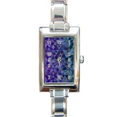 Triangle Tile Mosaic Pattern Rectangle Italian Charm Watch